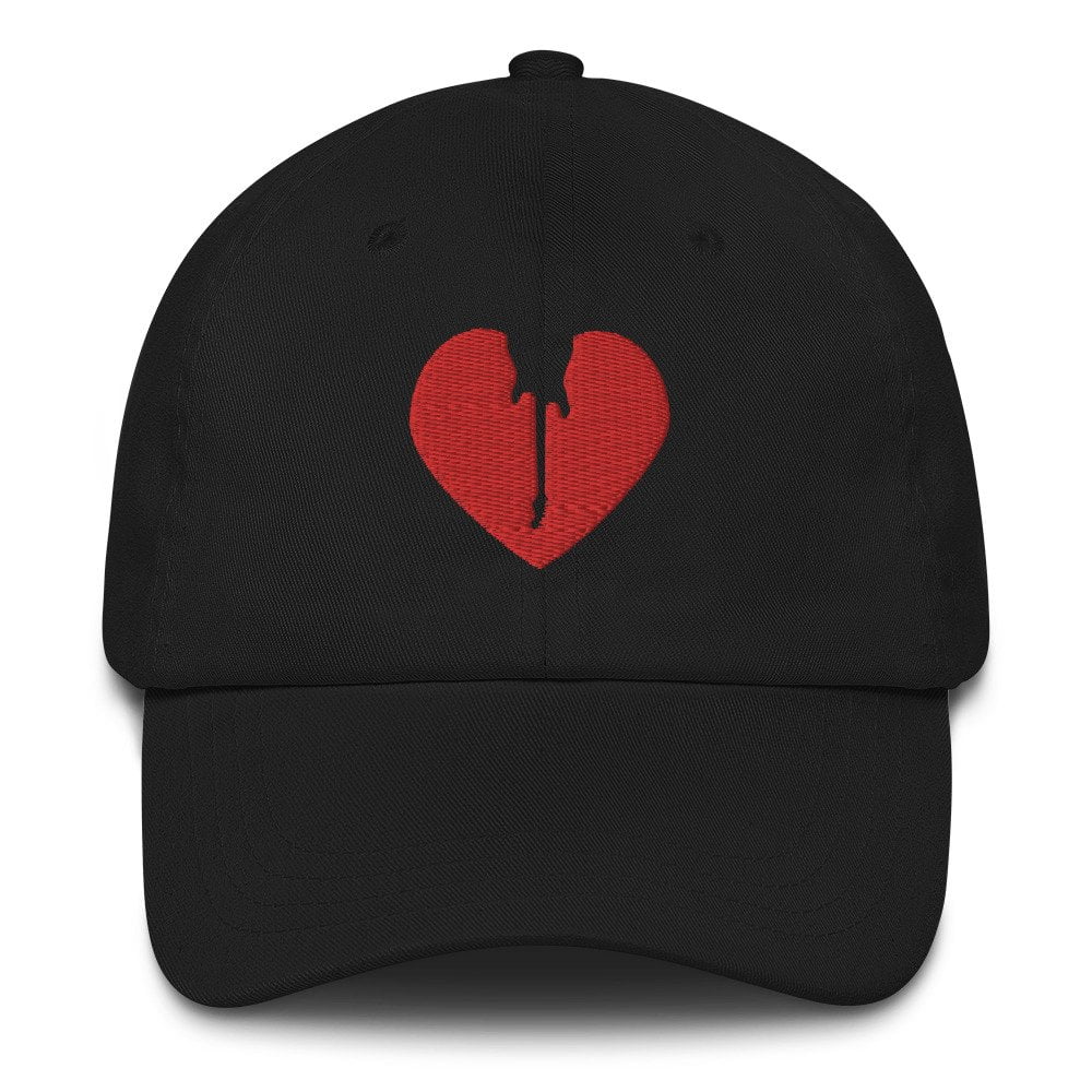 DKFM Classic Dad Hat with Red Heart Logo
