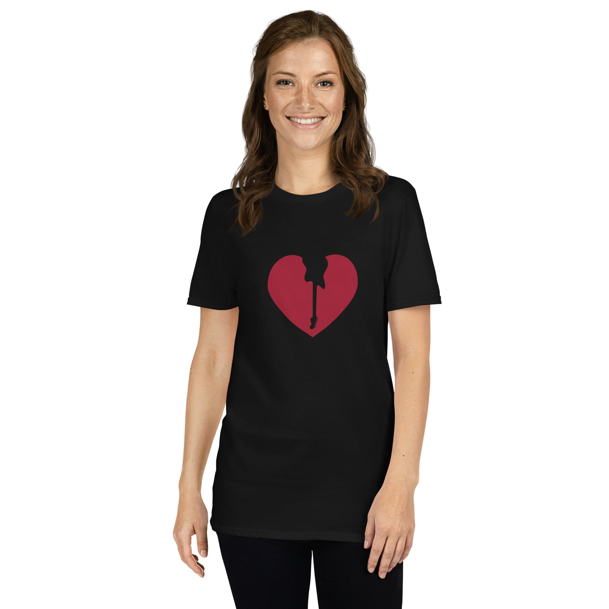 DKFM Unisex "Superhero Style" Jazzmaster Heart Logo Tee