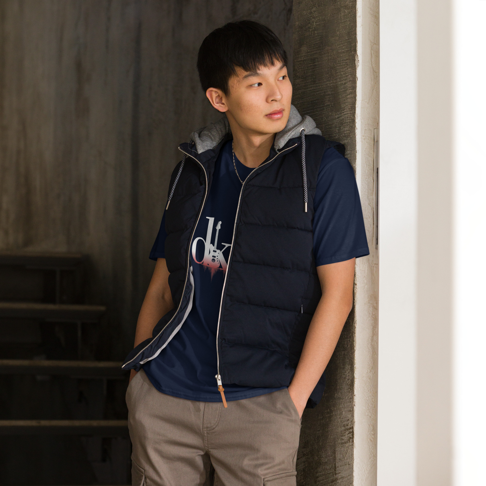 DKFM XIV Guitar Logo Short-Sleeve Unisex T-Shirt: DARKsided - Image 4