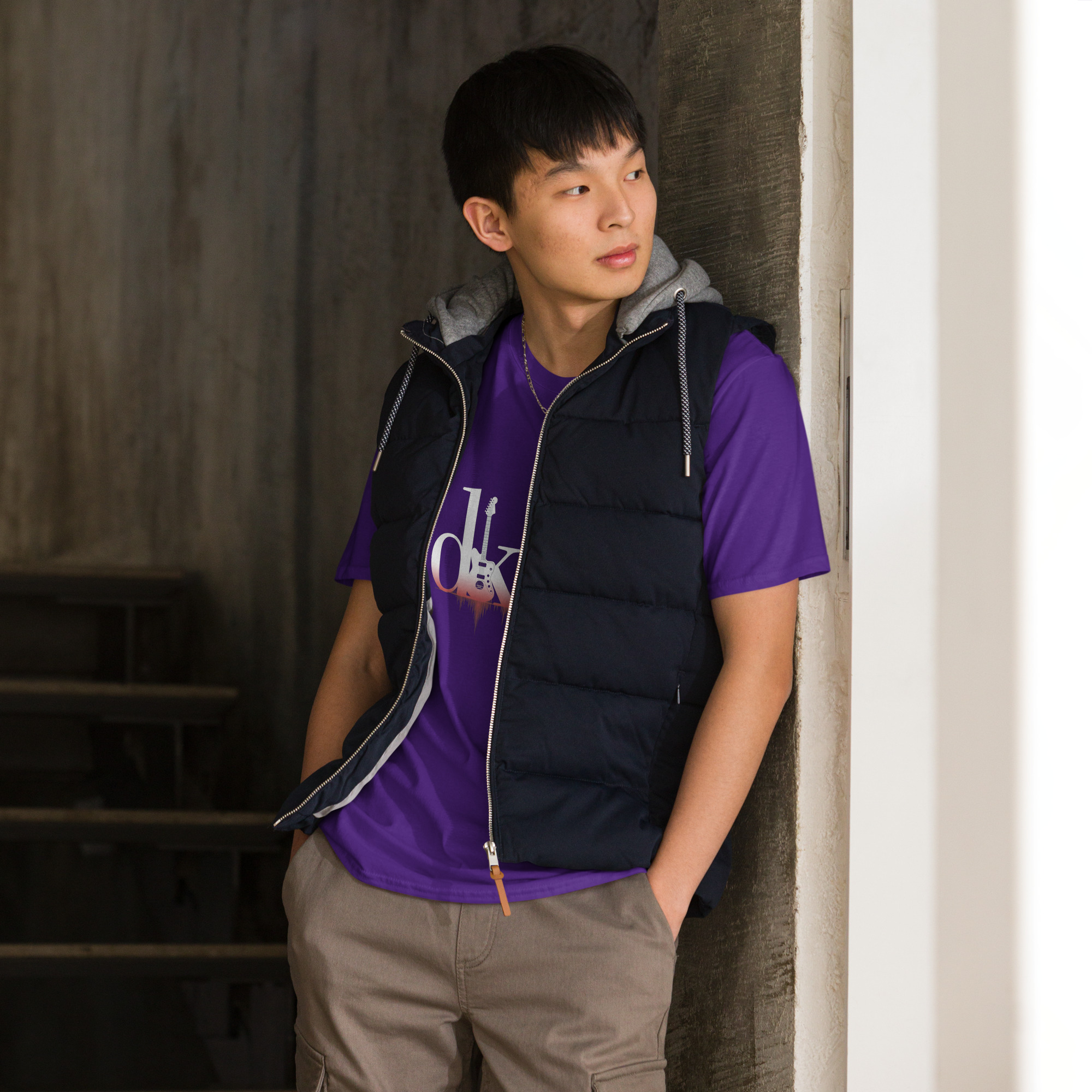 DKFM XIV Guitar Logo Short-Sleeve Unisex T-Shirt: DARKsided - Image 7