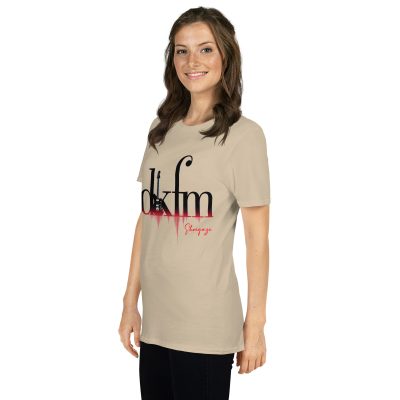 DKFM XIV Guitar Logo Short-Sleeve Unisex T-Shirt: LIGHT